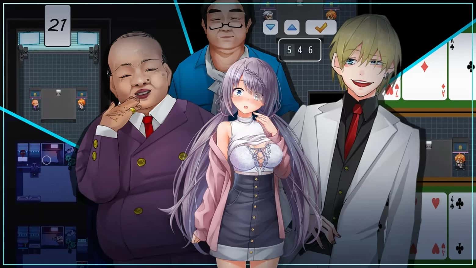 密室游戏决斗～今天谁会买走我的女友～插画